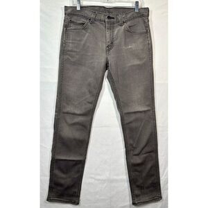 Levi's 511 Jeans Mens 32x32 Black Skinny Straight Leg Dark Wash Denim‎ Pants